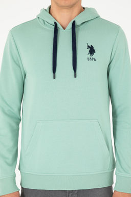 Мужская базовая толстовка зеленого цвета - U.s. polo assn фото 6