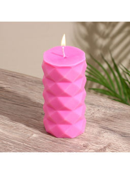 Свеча «Столб ромбики», 6×6×12 см, соевый воск, МИКС