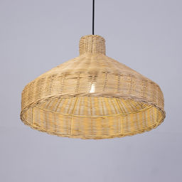 Светильник потолочный из ротанга «Бамбанг», 1×120 Вт, Е27, 50×50×30 см