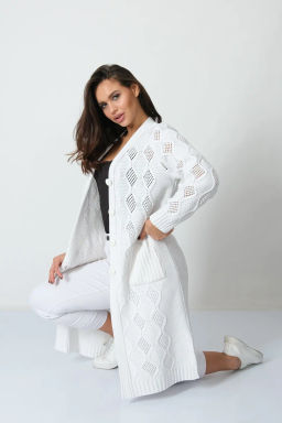 Кардиган 352045/белый