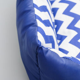 Лежанка Зиг-заг, 55 х 45 х 15 см, синяя - Пижон фото 4