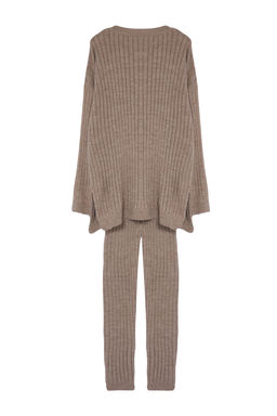 Vizon Fitilli Genis Kal?p Triko Alt-Ust Tak?m TWOAW22AU0039 - Trendyolmilla фото 7