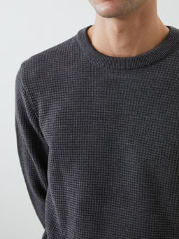 Bisiklet Yaka Erkek Triko Kazak