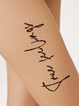 Колготки фантазийные CONTE Колготки с имитацией тату-рисунка TRUE LOVE bronz - Conte elegant фото 4