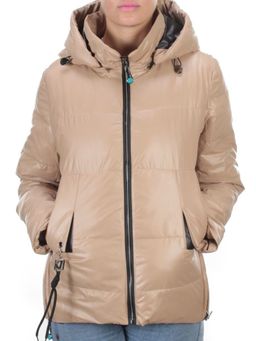 8268 BEIGE Куртка демисезонная женская BAOFANI (100 гр. синтепон) - Фабричный китай фото 2