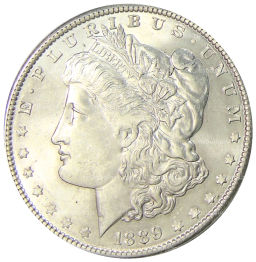 1 доллар 1889 года США Доллар Моргана