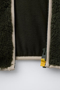 FAUX SHEARLING FLEECE-LINED JACKET - Zara фото 7