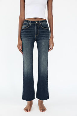 TRF CROPPED FLARE HIGH-WAIST JEANS - Zara фото 10