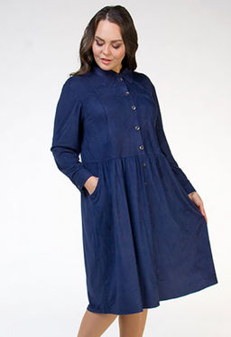 1096 платье Джинсовый синий