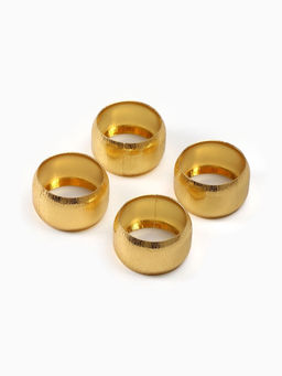 Набор сервировочных салфеток с декоративными кольцами Let it snow, 40?40 см - 4 шт., 100% хлопок, саржа 190 г/м?