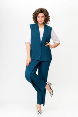 Блуза Swallow 803.2 черный+серебряный узор фото 273