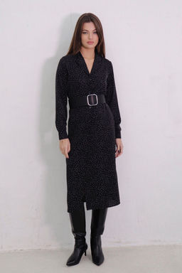 Платье-рубашка с английским воротником принт - Martichelli фото 332