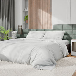 Постельное бельё дуэт «Этель», тенсель, белое