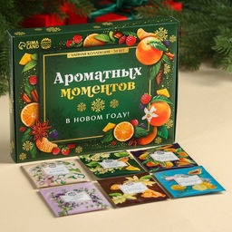 Чай новогодний подарочный Ароматных моментов, 54 г (30 пакетиков ? 1.8 г).