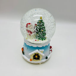 Новогодний декор - Снежный шар 16 см (стекло, свет, музыка) в ассортименте - Ип лебедев о.ю фото 5