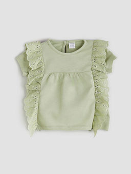 Bisiklet Yaka K?z Bebek Bluz ve Tayt 2li