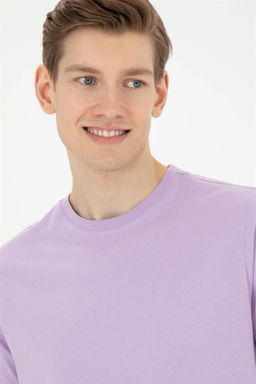 Мужская сиреневая базовая футболка - U.s. polo assn фото 2