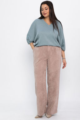 Брюки вельветовые Брауни (бежевые) Б14830-25М