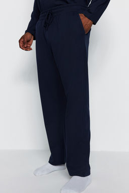TRENDYOL MAN Lacivert Regular Fit Bask?l? Orme Buyuk Beden Pijama Tak?m? TMNAW24AI00000 - Trendyolmilla фото 5