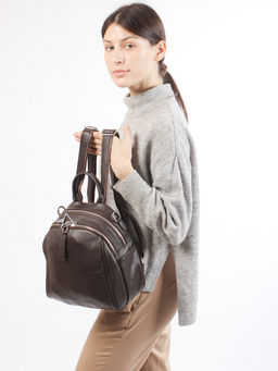 LACCOMA рюкзак НИ77295-коричневый натуральная кожа