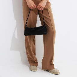 Сумка-багет на молнии, цвет чёрный - Simaland фото 9