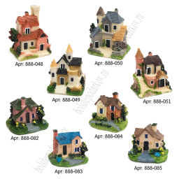 Фигурка миниатюрная Домик 5,5*4,5*4,5 см (1 шт) SF-8049, №2 - Больше подарков фото 2