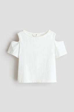 Top de algod?n con hombros cut-out