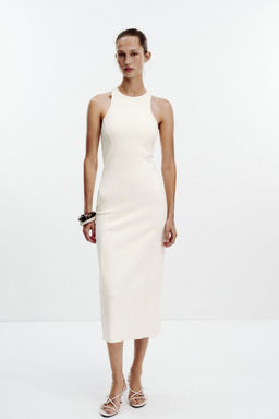 INTERLOCK HALTERNECK DRESS