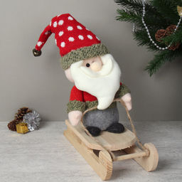 Новогоднее украшение на санях 33*22 см / HZ004 /уп 48/ - Галеонтрейд фото 2