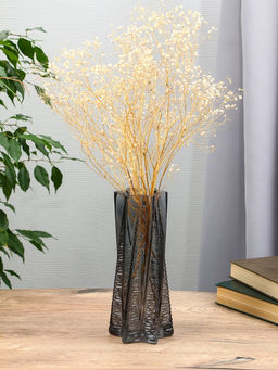 Ваза «Флоранс», 25×11×9 см, стекло, серая