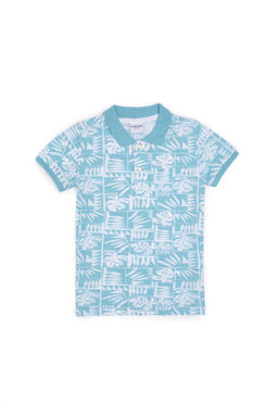 U. S. Polo Assn / Мятная футболка с воротником-поло для мальчиков