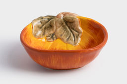 Пиала, 14х5 см, керамика, оранжево-зеленая, Тыква, Bright pumpkin