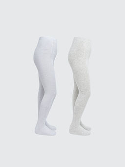 Basic K?z ?ocuk K?lotlu ?orap 2li