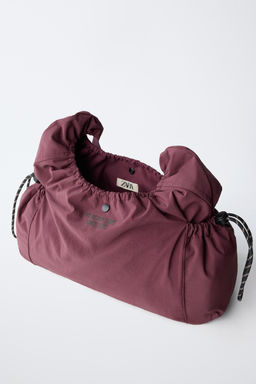 SHOPPER NYLON / Rojo Burdeos - Zara фото 4