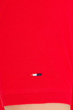 Мужская красная базовая футболка с воротником поло - U.s. polo assn фото 14