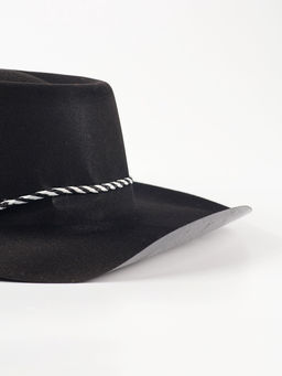 УЦЕНКА Карнавальная шляпа большие поля, р-р 56-58 чёрная