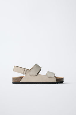 SPLIT SUEDE LEATHER SANDALS