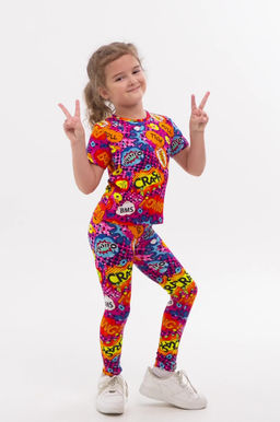 Летний костюм для девочки из бамбука Happyfox