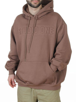 2811 BROWN Худи унисекс мужское (95% хлопок, 5% спандекс)