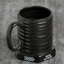 Кружка чайная керамическая 100% мужик, 400 мл