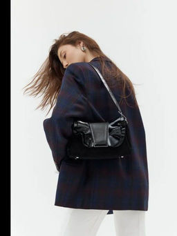 LACCOMA сумка Y2298-2-черный натуральная замша, натуральная кожа полиэстер фото 15