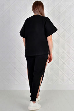 Арт. 2354 Костюм с брюками женский 52-60 (5 шт) Цвет:верх- черно-кэмел, низ- черно-кэмел - Калинка фото 27