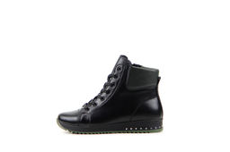 Ботинки 311.omega2bl.black+green/Шерсть