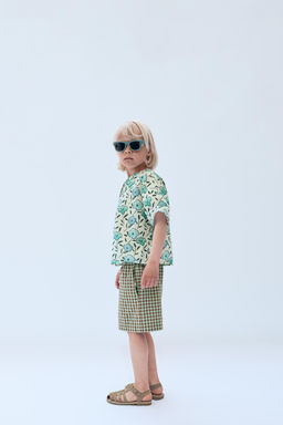 2-14 A?OS/ BLUSA ESTAMPADO FLORES LIMITED EDITION / Crudo medio - Zara фото 5