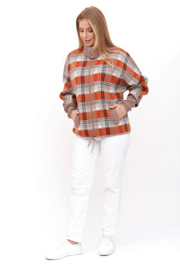 Жакет Д 3128/бежево-оранжевый