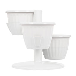 Горшок цв. "Каскад" 0,7л белый М8067