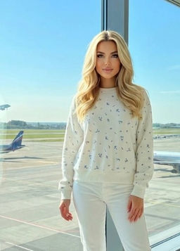 K13323 Свитшот (плотный хлопок) БЕЛЫЙ