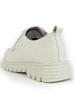 03-PDD161-3 LT. GREEN Полуботинки женские (натуральная кожа)