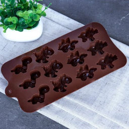 Форма силиконовая для льда и конфет 12 ячеек / HL-201 / уп 300/ Динозавры/ 22,5*10,7*1,5 см - Галеонтрейд фото 2