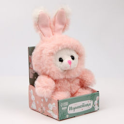 Мягкая игрушка «Зайка», цвет розовый